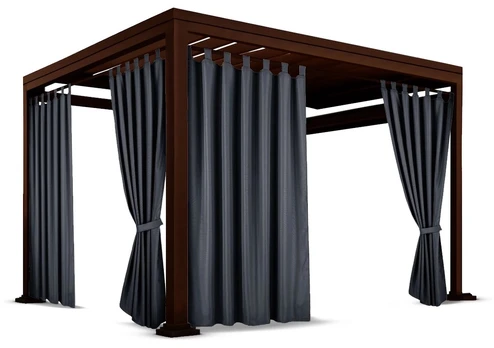 Sodo užuolaidos ZMOH-02, 155 cm x 220 cm, grafito