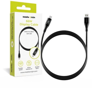 Mobile Origin 66W Ekranas Cable USB-A to USB-C 1,5m CB1