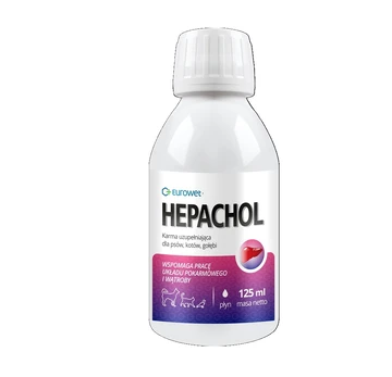 Eurowet Hepachol Suplement na wątrobę šuniui i kota 125ml