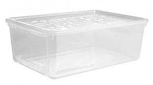 Daiktadėžė Plast Team Basic Shoe Box, skaidri, 25.8 x 39 x 13.3 cm