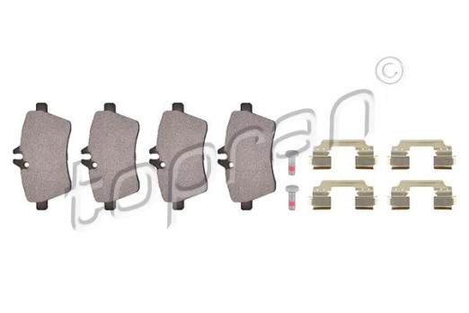 Stabdžių trinkelių rinkinys, diskinis stabdys TOPRAN 401 648