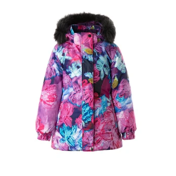 Huppa Mergaičių žieminė striukė ENELY 1, pink pattern