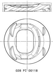 Stūmoklis MAHLE 028 PI 00118 000