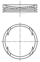 Stūmoklis MAHLE 0308900 kaina