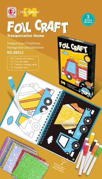 Creative Art Sticker & Colouring Set 2in1 Edition Vehicles