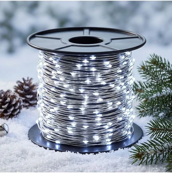 Girlianda "RASA Light" 200m, 2000 Šaltai Baltų LED