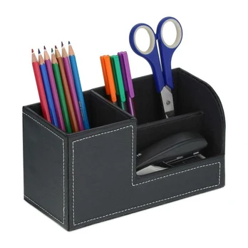 Rašymo priemonių organizatorius 11x20x9,5 cm., juodos spalvos