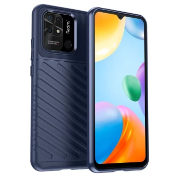 Dėklas Thunder Case Flexible armored cover for Xiaomi Redmi 10C Mėlynas