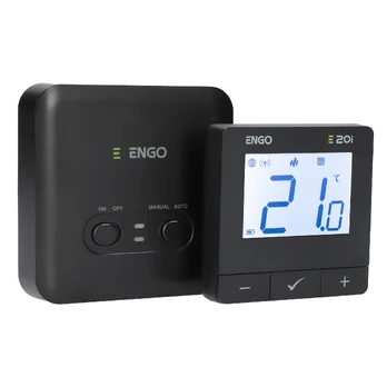 Engo E20i belaidis Wifi termostatas 16A, juodas