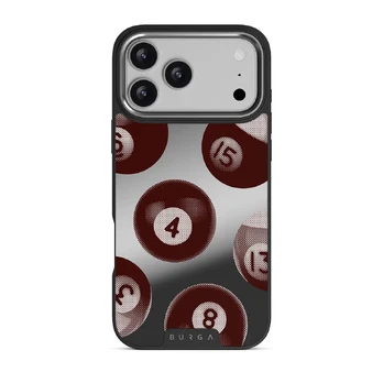 Cue - iPhone 17 Pro Max Case, Elite Mirror Dark (MagSafe) / Silver