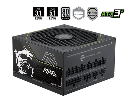 MSI MAG A1200PLS PCIE5 1200W (black, 1200 watts)