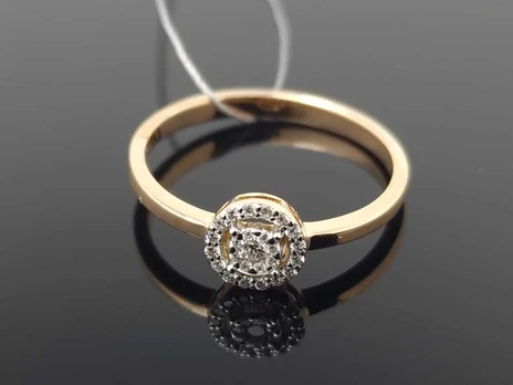 Best Diamonds Auksinis žiedas su briliantais