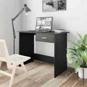 Rašomasis stalas, juodos spalvos, 100x50x76cm, MDP kaina