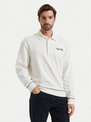 Calvin Klein Jeans Polo marškinėliai LV04RG202G Balta Regular Fit