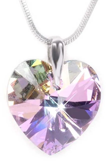 Levien Romantic Heart Necklace Vitrail Light