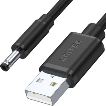 Unitek kabelis zasilający USB - wtyk DC 3.5/1.35 mm