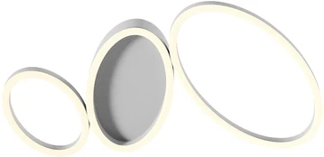 40W LED paviršinis lubinis šviestuvas RITMO, baltas, 3000/4000K