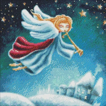 Norimpex Deimantinė mozaika – Kalėdų angelas 40x40cm
