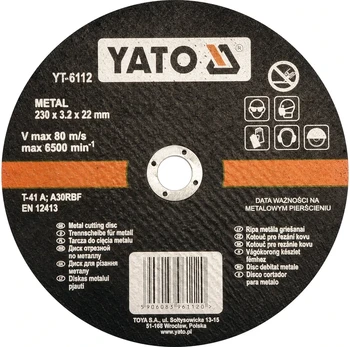 Yato METALO PJOVIMO DISKAI 230X3,2X22 MM