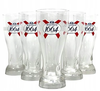 6 x Alaus stiklinės Kronenbourg 0,25l