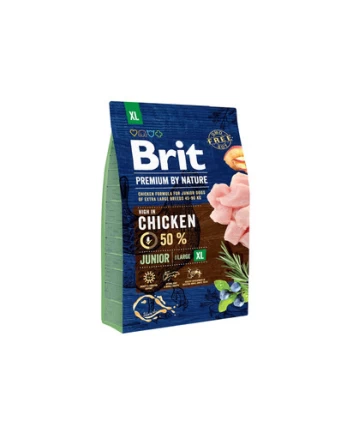 BRIT Premium By Nature Junior Extra Large XL Chicken 3 kg
