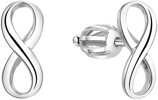 Beneto Sidabrinis earrings infinity AGUP1424S