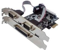 Longshine valdiklis PCIe 2x Seriell 1x Parallel (RS232C) mažmeninė prekyba