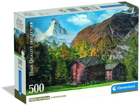 Clementoni CLE puzzle 500 Compact Charming Matterhorn 35597