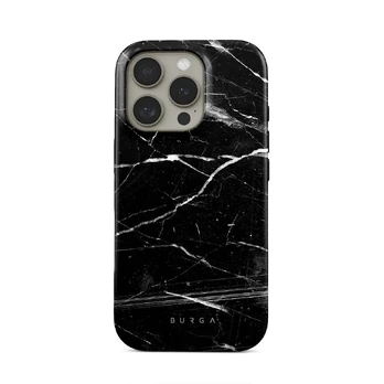 Noir Origin - Black Marble iPhone 16 Pro Max Case, Tough (MagSafe) / N/A