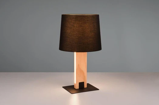 Rahul table lamp LED + E27 wood/black gaismeklis