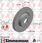 Stabdžių diskas ZIMMERMANN 550.5601.20 kaina