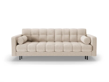 Boucle Sofa With Bed Function And Box, "Bali", 3 Seats, 222x84x105 Made in Europe