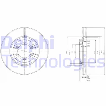 Stabdžių diskas DELPHI BG4133