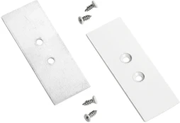 LED profilio užbaigimai DUAL, baltos sp., 2vnt.