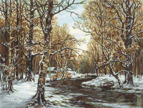 First Snow SB597 - siuvinėjimo kryželiu rinkinys
