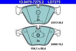 ATE 13.0470-7275.2 Brake pad set