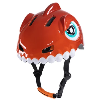 Wozinsky Children's Bike Helmet Dinosaur Pattern S - Raudona