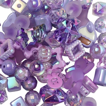 Akriliniai karoliukai, Violetinė