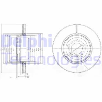 Stabdžių diskas DELPHI BG9789