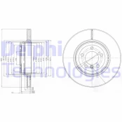 Stabdžių diskas DELPHI BG9789 kaina