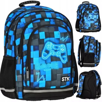 Mokyklinė kuprinė Starpak „Pixels Blue Pad“, 23 l