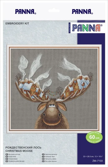 Cross stitch kit PANNA "Christmas elk" PZM-7103