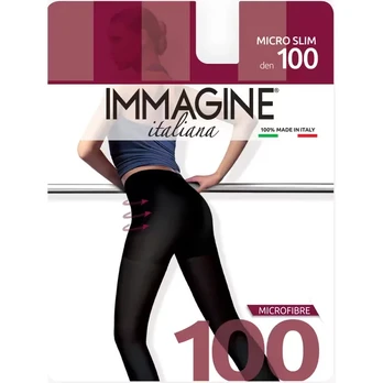 Moteriškos pėdkelnės IMMAGINE SLIM 3 NERO, 100 DEN