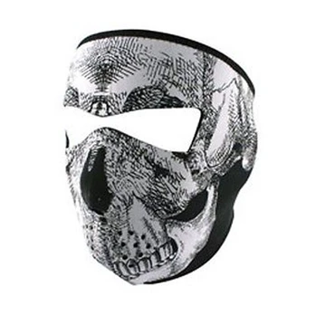Laikiklis Zanheadgear Skull Full, balta/juoda