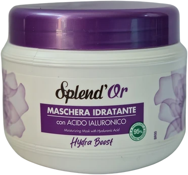 Drėkinamoji plaukų kaukė Splend'Or Hydra Boost, 500ml.