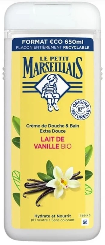 Dušo gelis LE PETIT Marseillais BIO Vanilla, 650ml