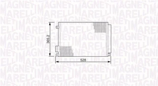 Kondensatorius, oro kondicionierius MAGNETI MARELLI 350203497000