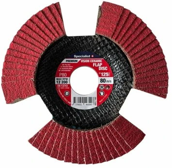 Lapelinis šlifavimo diskas 125 mm, P80, Vision Ceramic PREMIUM, SPECIALIST+