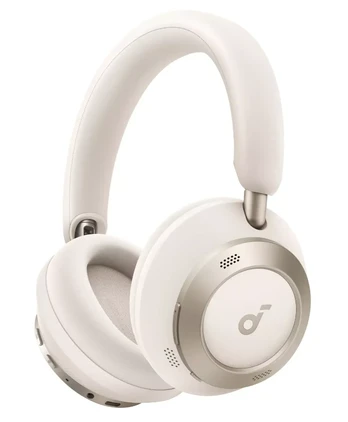 Anker Soundcore | Foldable Headphones | Space One Pro | Bluetooth | Over-ear | Microphone | Cream White | Wireless