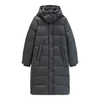 Pūkinis paltas moterims, Pilka, 5000011706 Puffed coat